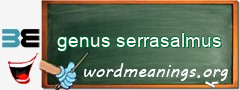 WordMeaning blackboard for genus serrasalmus